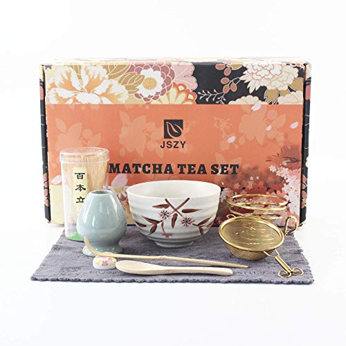 japanese matcha tools set matcha whisk set tea spoon tea accessories  holiday gift ceramics matcha tea bowl tea towel matcha set