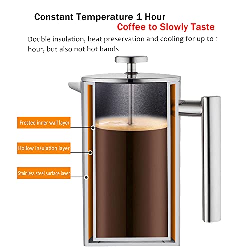 Portable French Coffee Tea Final Press Maker Coffee Filter