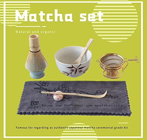 Matcha Whisk Set, Matcha Bowl and Whisk Set, Ceremonial Matcha Starter Kit,  The Perfect Matcha Kit for Japanese Matcha Green Tea Powder, Handmade