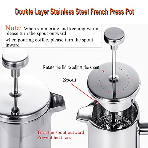 Double Wall French Press Coffee/tea Brewer Coffee Pot Coffee Maker