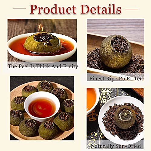 Xiao Qing Gan Green Orange Puerh Ripe Tea - 28 pcs in a gift box